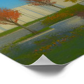 Jordan River Utah Tempel Schildering™ LDS Kunst Po Poster (Hoek)