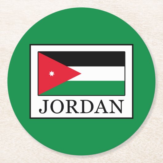 Jordan Ronde Kartonnen Onderzetter (Voorkant)