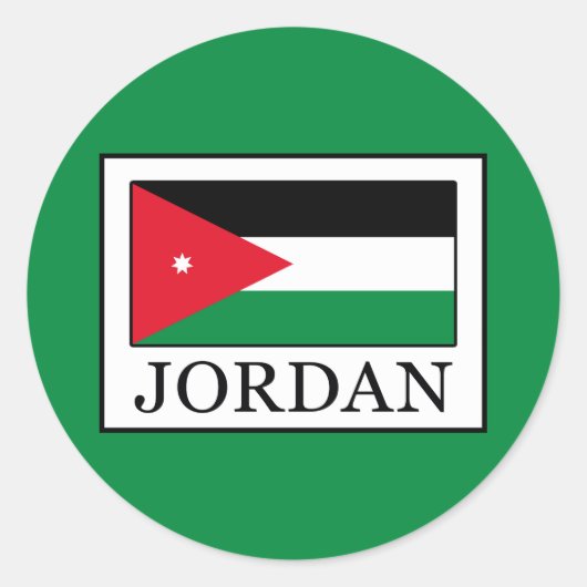 Jordan Ronde Sticker (Voorkant)