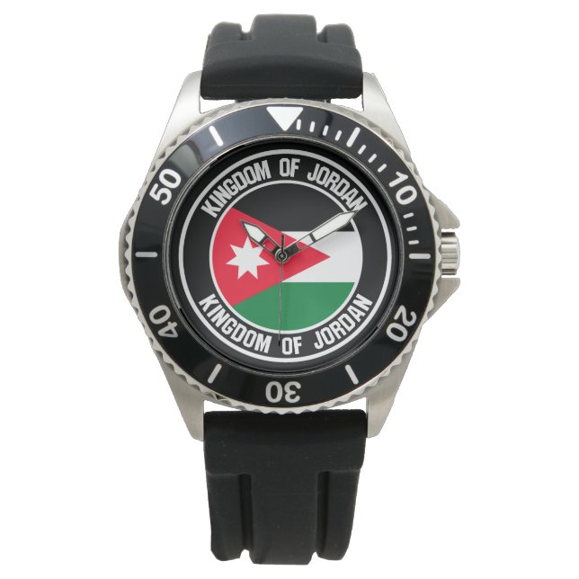 Jordan Round Emblem Horloge (Voorkant)