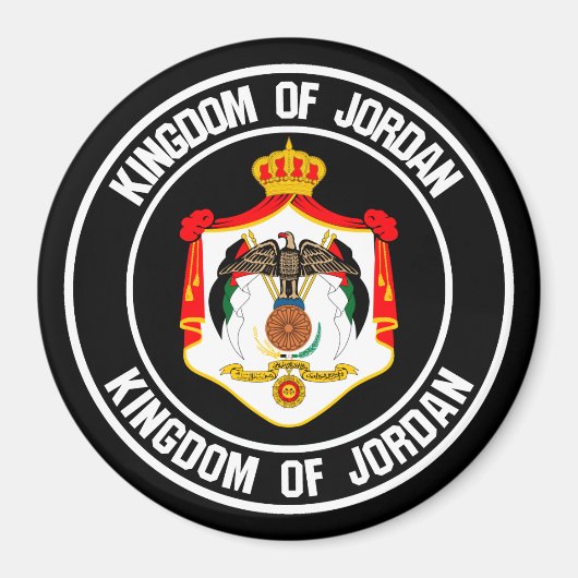 Jordan Round Emblem Magneet (Voorkant)