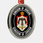 Jordan Round Emblem Metalen Ornament (Rechts)