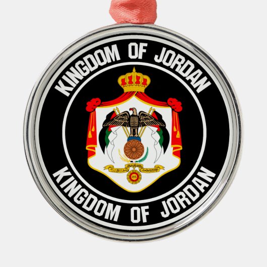 Jordan Round Emblem Metalen Ornament (Voorkant)