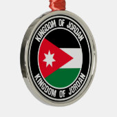 Jordan Round Emblem Metalen Ornament (Rechts)