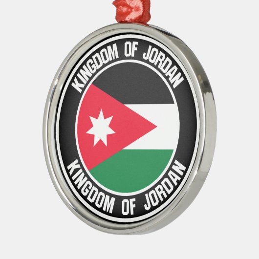Jordan Round Emblem Metalen Ornament (Links)
