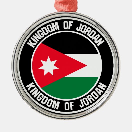 Jordan Round Emblem Metalen Ornament (Voorkant)