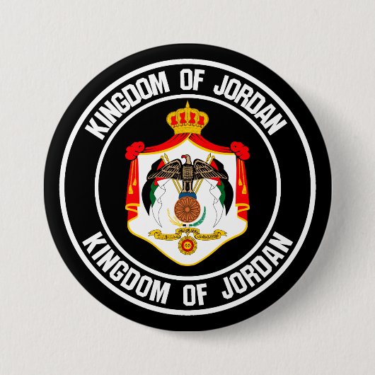 Jordan Round Emblem Ronde Button 7,6 Cm (Voorkant)