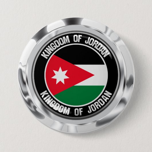 Jordan Round Emblem Ronde Button 7,6 Cm (Voorkant)