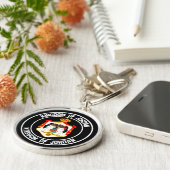 Jordan Round Emblem Sleutelhanger (Zijkant)