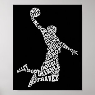  Jordan Sketll Speler Cadeaus Voor Mannen Jongens Poster