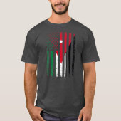 Jordan USA Flag 4th of July American Jordanian T-shirt (Voorkant)