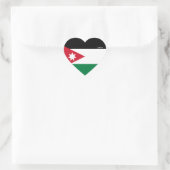 Jordan Vlag Prachtige Patriottische Hart Sticker (Tas)