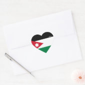 Jordan Vlag Prachtige Patriottische Hart Sticker (Envelop)