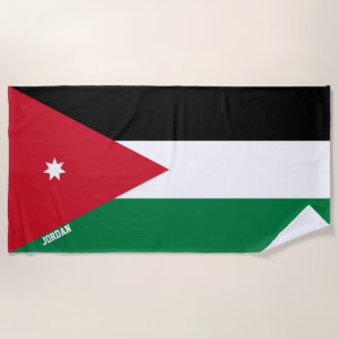 Jordan Vlag Prachtige Patriottische Strandlaken