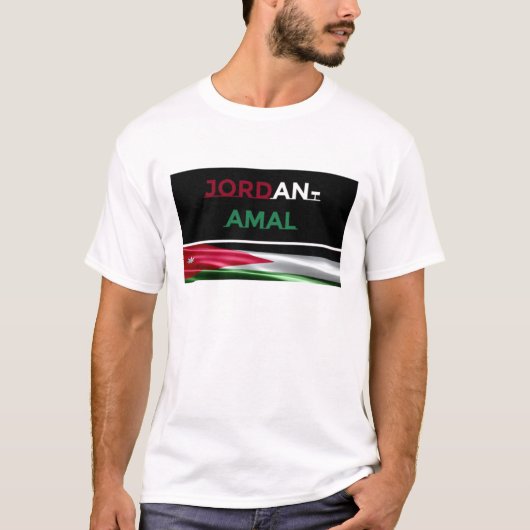 Jordanië-Amal-Mannen T-shirt (Voorkant)