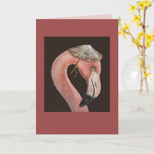 Jordanië de flamingo-kaart kaart (Gele Bloem)