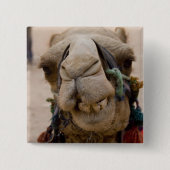 Jordanië, de oude Nabateese stad Petra Vierkante Button 5,1 Cm (Voorkant)