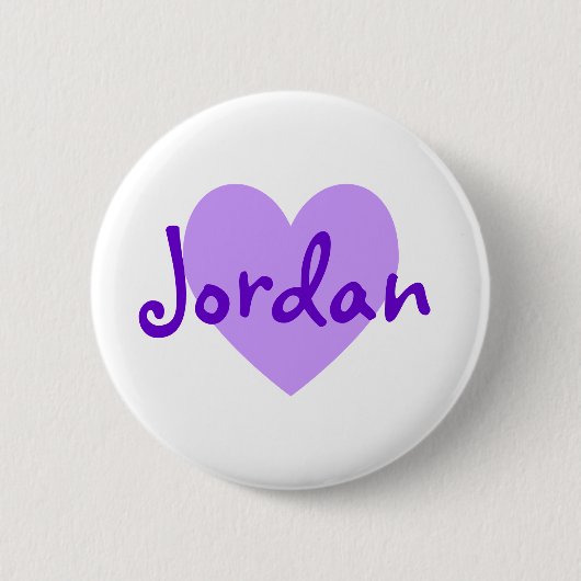 Jordanië in het Paars Ronde Button 5,7 Cm (Voorkant)