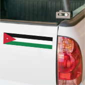 Jordanië/Jordaanse vlag Bumpersticker (Op Truck)