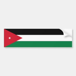 Jordanië/Jordaanse vlag Bumpersticker