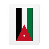 Jordanië - Jordaanse vlag Magneet (Verticaal)