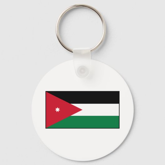 Jordanië - Jordaanse vlag Sleutelhanger (Voorkant)