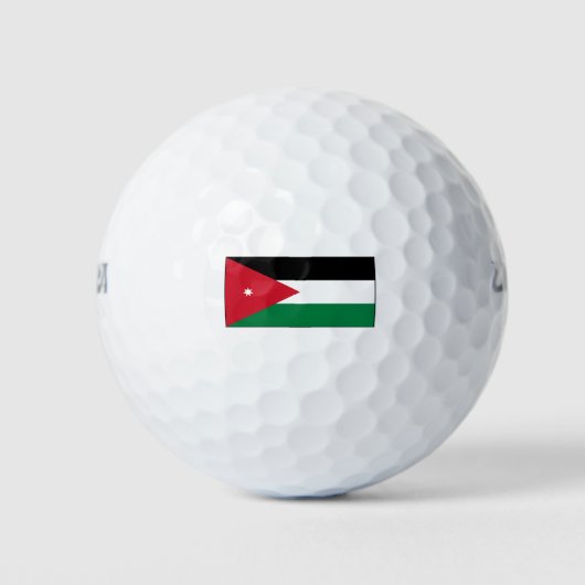 Jordanië - Nationale vlag - huidige situatie Golfballen (Voorkant)