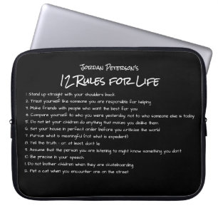 Jordanië Peterson's 12 regels voor het leven Motiv Laptop Sleeve