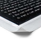 Jordanië Peterson's 12 regels voor het leven Motiv Poster (Hoek)