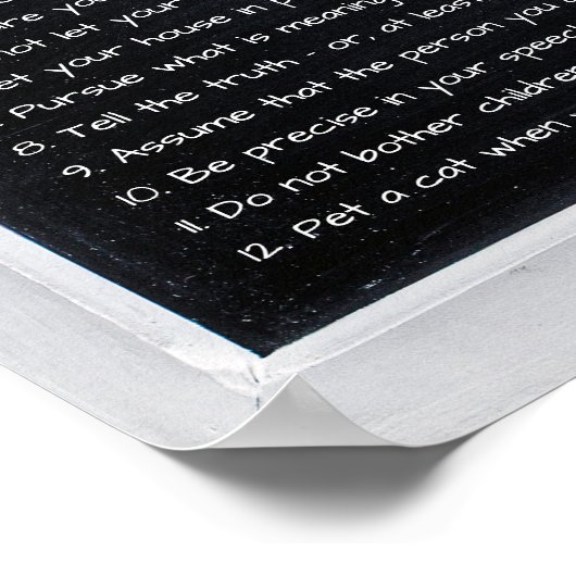 Jordanië Peterson's 12 regels voor het leven Motiv Poster (Hoek)