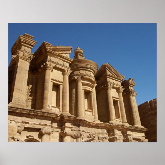 Jordanië, Petra, Het Klooster, Al Deir. 2 Poster (Voorkant)