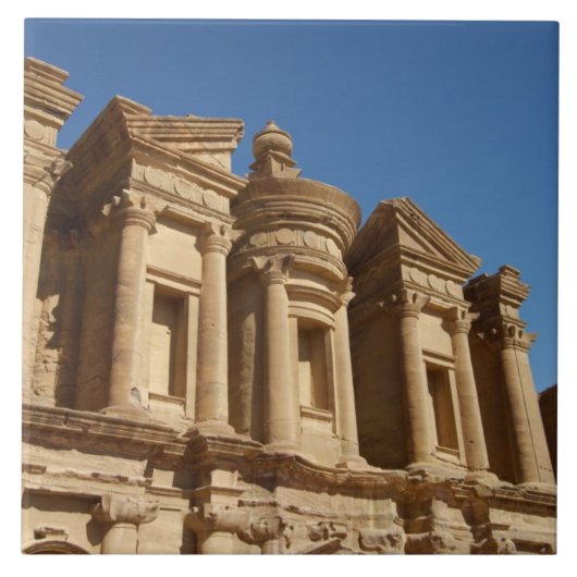 Jordanië, Petra, Het Klooster, Al Deir. 2 Tegeltje (Voorkant)