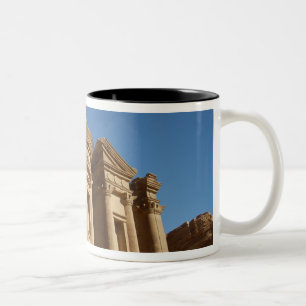 Jordanië, Petra, Het Klooster, Al Deir. 2 Tweekleurige Koffiemok