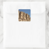 Jordanië, Petra, Het Klooster, Al Deir. 2 Vierkante Sticker (Tas)
