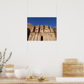 Jordanië, Petra, Het Klooster, Al Deir. Poster (Keuken)
