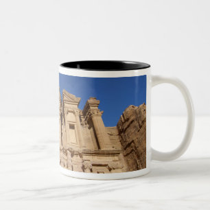 Jordanië, Petra, Het Klooster, Al Deir. Tweekleurige Koffiemok
