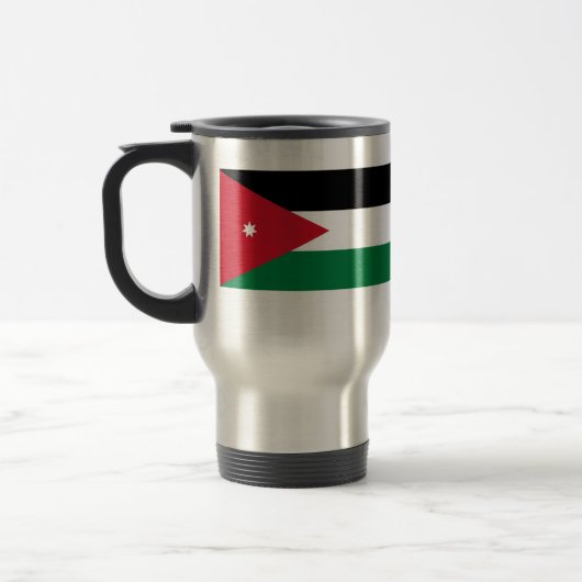 Jordanië, vlag van Jersey Reisbeker (Links)