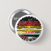 Jordanien Jordanisch Deutsch Deutschland Baum Ronde Button 5,7 Cm (Voorkant /achterkant)