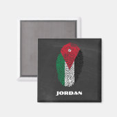Jordanien Magneet (Voorkant / Achterkant)