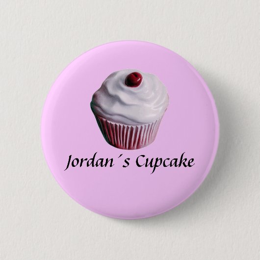Jordan's Cupcake Ronde Button 5,7 Cm (Voorkant)