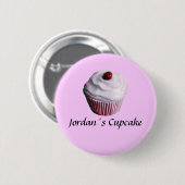 Jordan's Cupcake Ronde Button 5,7 Cm (Voorkant /achterkant)