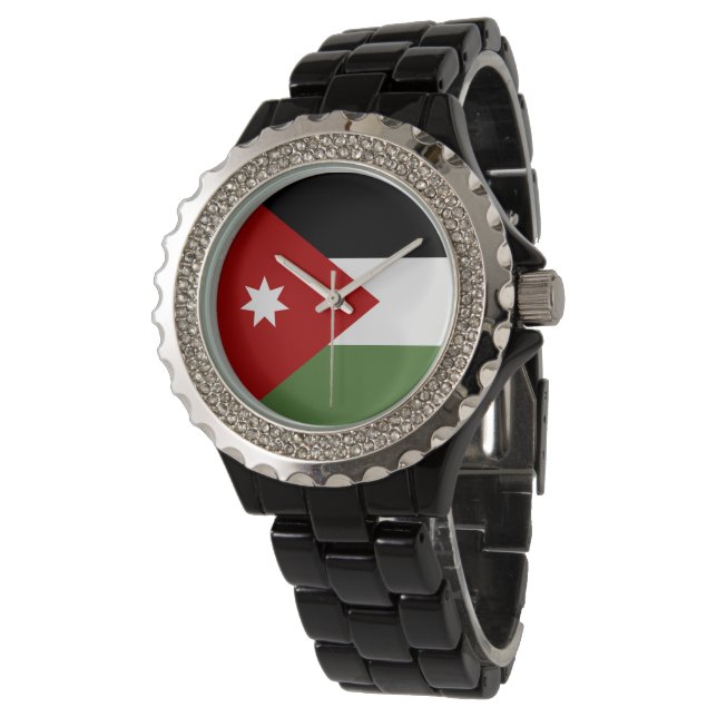 Jordanse vlag horloge (Gekanteld)