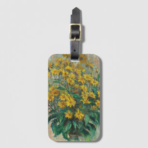 Jordartichokbloemen door Claude Monet Bagagelabel
