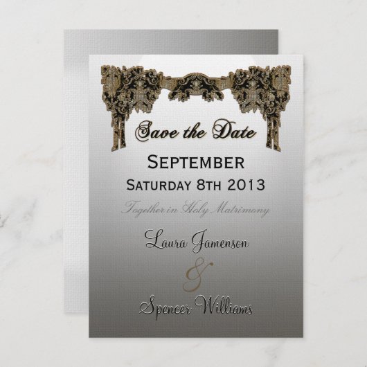 Jordey Huwelijksherinnering Aankondigingskaart (Voorkant / Achterkant)