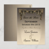 Jordey Sepia Huwelijksherinnering Briefkaart (Voorkant / Achterkant)