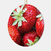 Jordgubbar Keramisch Ornament (Links)