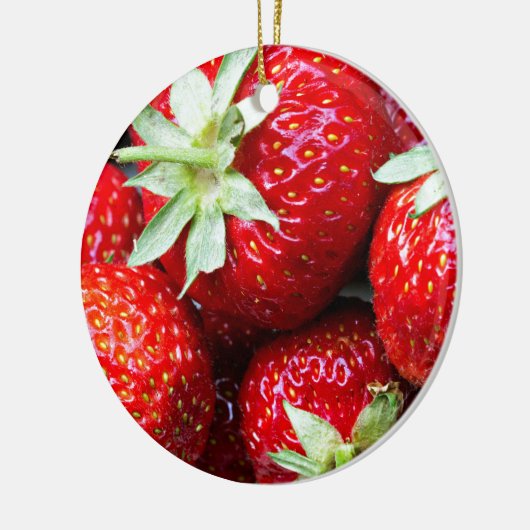 Jordgubbar Keramisch Ornament (Links)