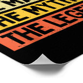 Jordy het Man De mythe De legende Grappige Persona Poster (Hoek)