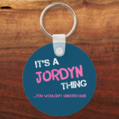 Jordyn ding dat je niet zou begrijpen sleutelhanger (Achterkant)