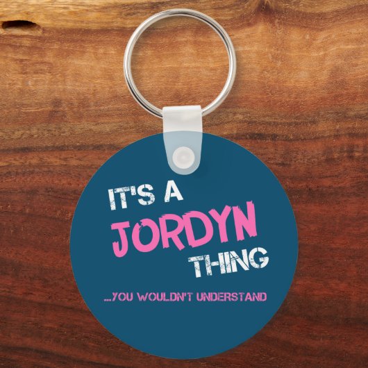 Jordyn ding dat je niet zou begrijpen sleutelhanger (Achterkant)